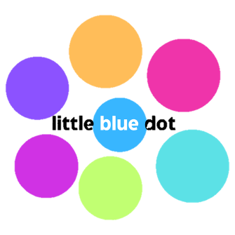 little blue dot